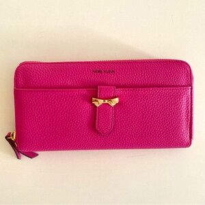 ANNE KLEIN Zip-around wallet in pink